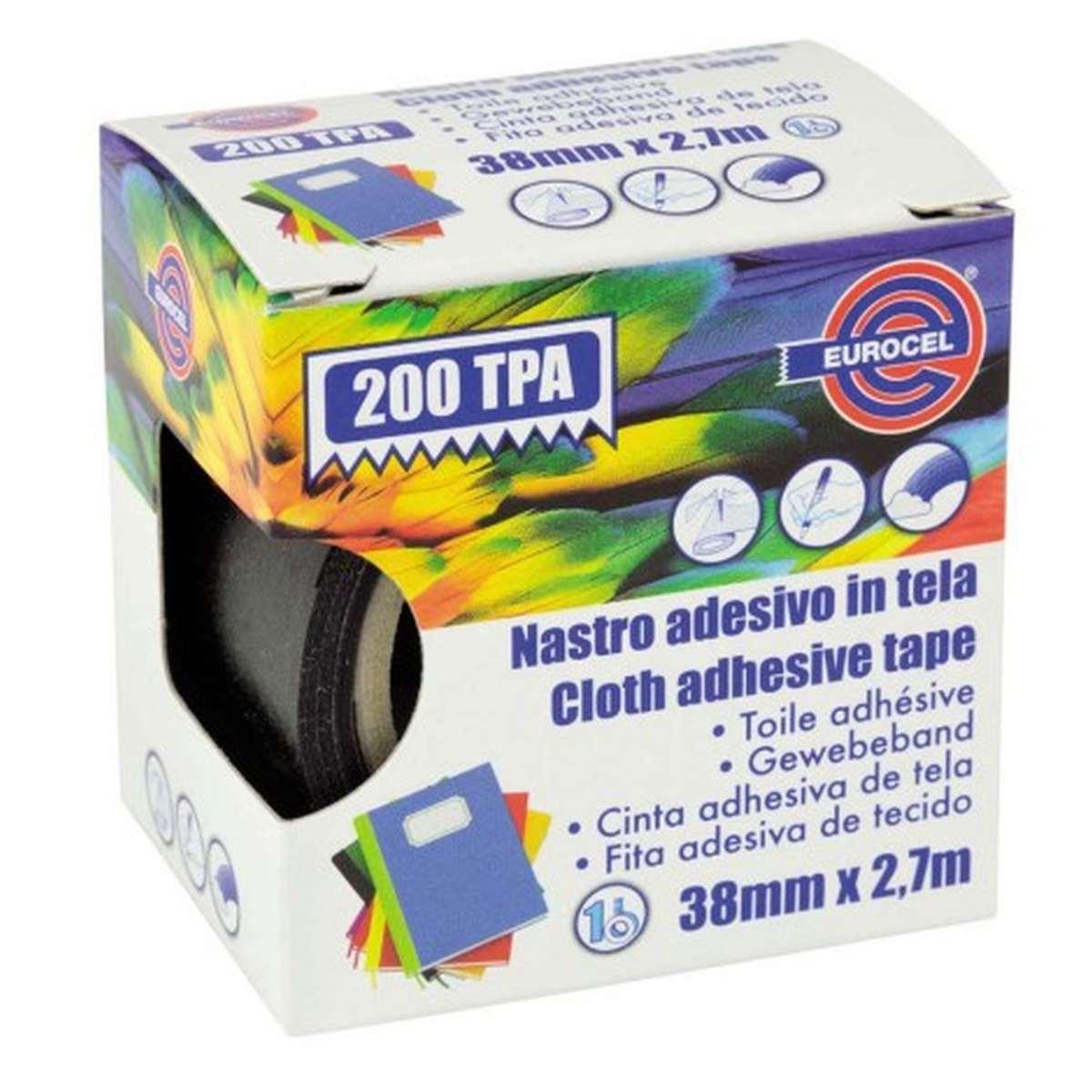Eurocel - 200 tpa - nastro adesivo telato - 38 mm x 2,7 mt