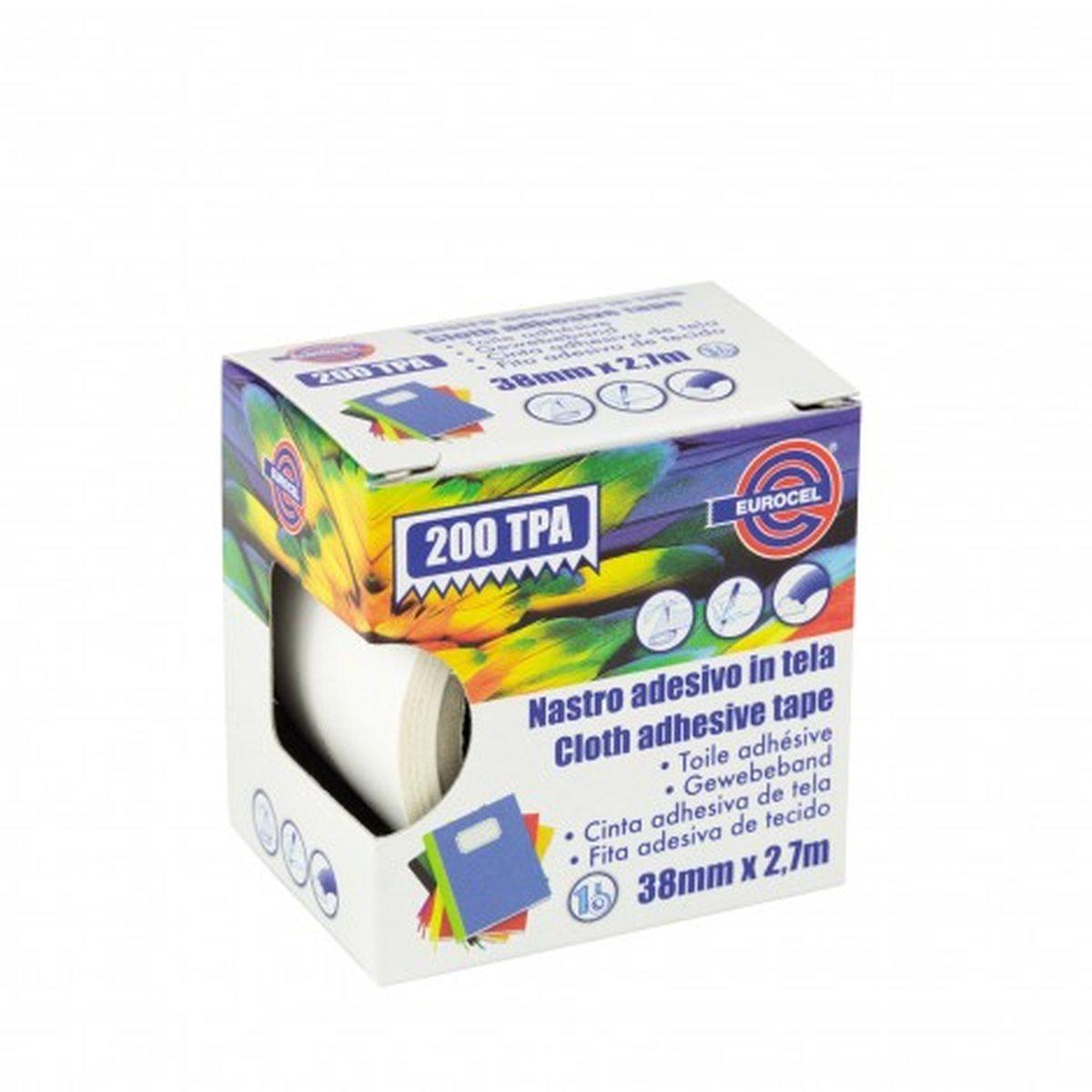 Eurocel - 200 tpa - nastro adesivo telato - 38 mm x 2,7 mt