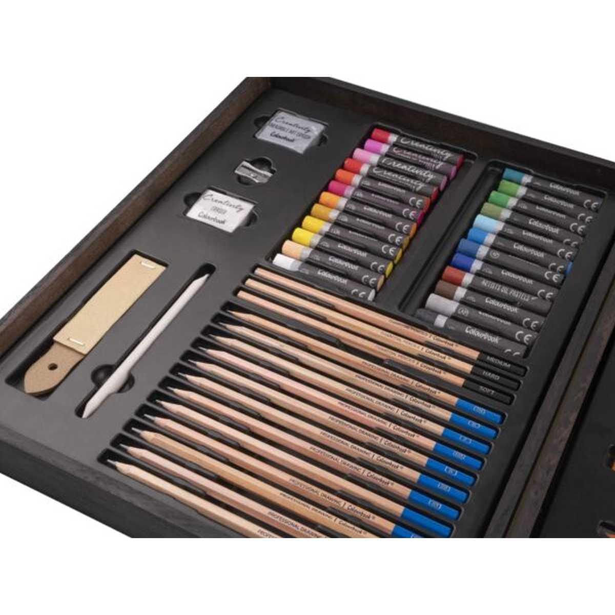 Colourbook - set da disegno 107 pezzi ? creativity expert mastery