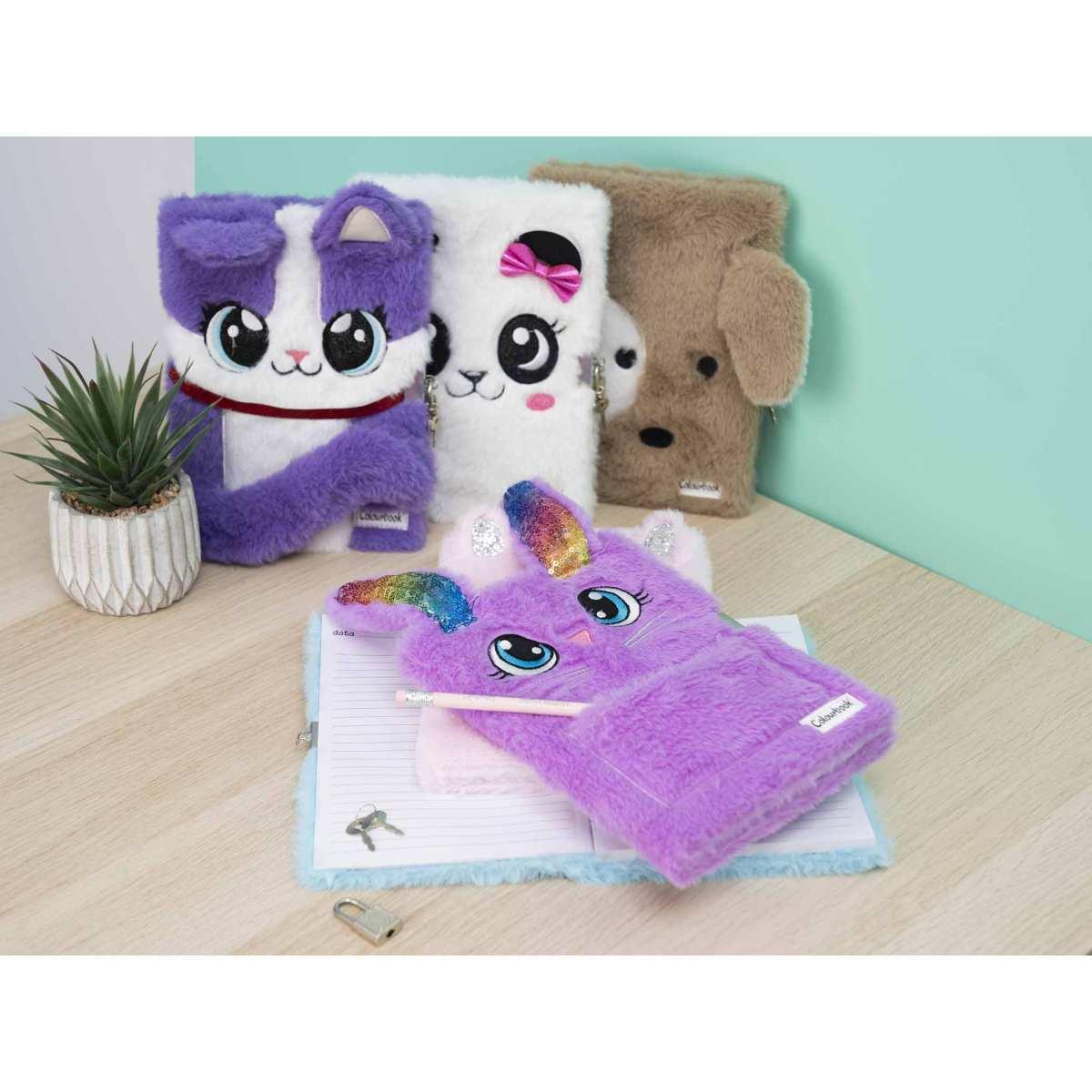 Colourbook diario segreto con lucchetto - furry