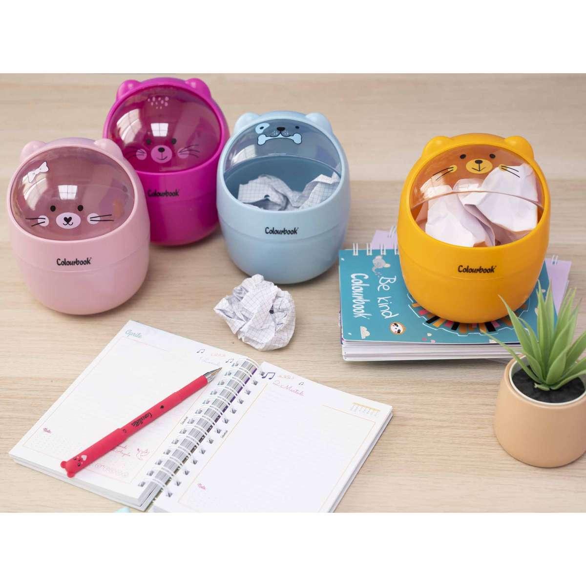 Colourbook - cestino da scrivania - tiny friends