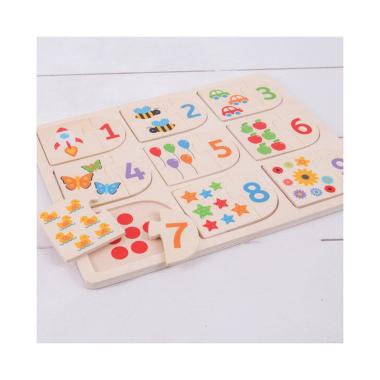 Puzzle in legno delle associazioni (18 pezzi)