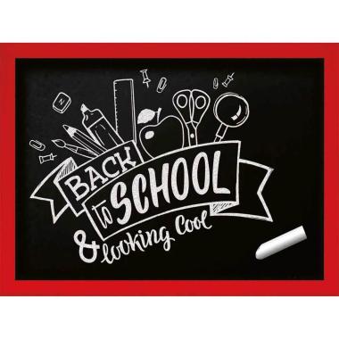 Lebez - lavagna nera 30 x 40 cm con cornice colorata