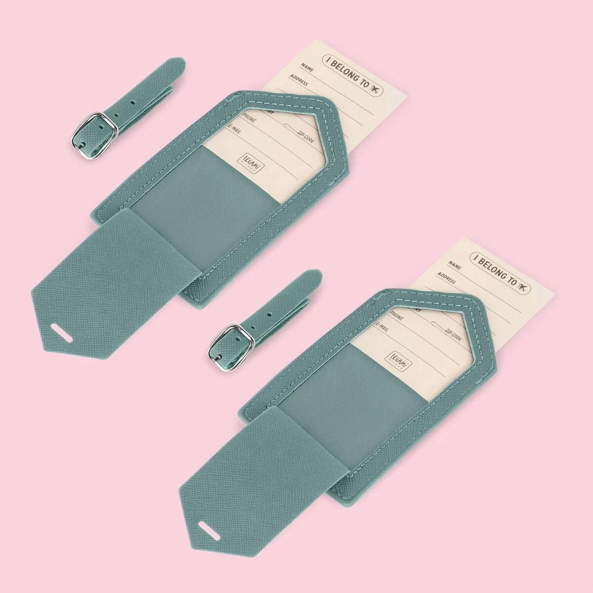 Legami - set of 2 luggage tags - let's get lost together