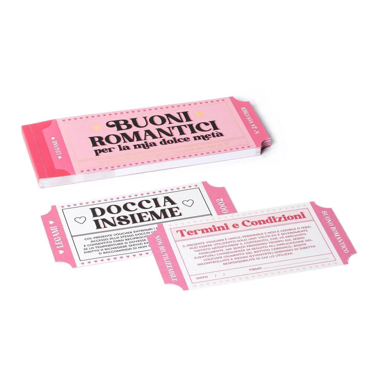 Blocchetto da 24 voucher - italiano - gift vouchers - heart