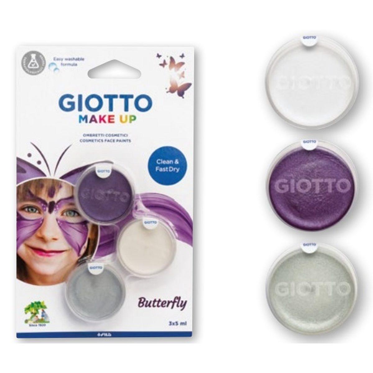 Giotto make up - ombretti cosmetici - tris tematici