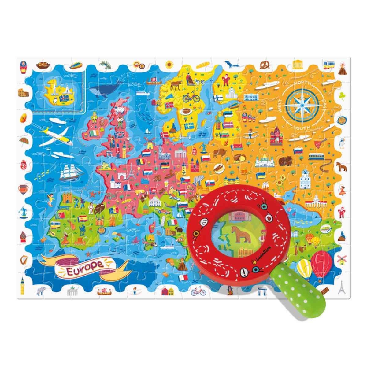 Ludattica detective puzzle - la mappa dell'europa