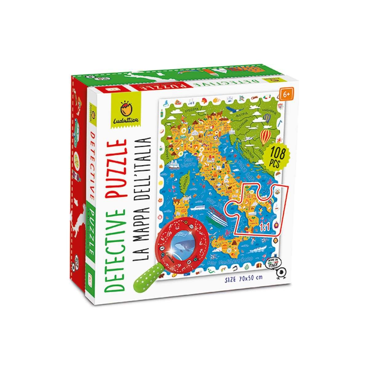 Ludattica detective puzzle - la mappa dell'italia