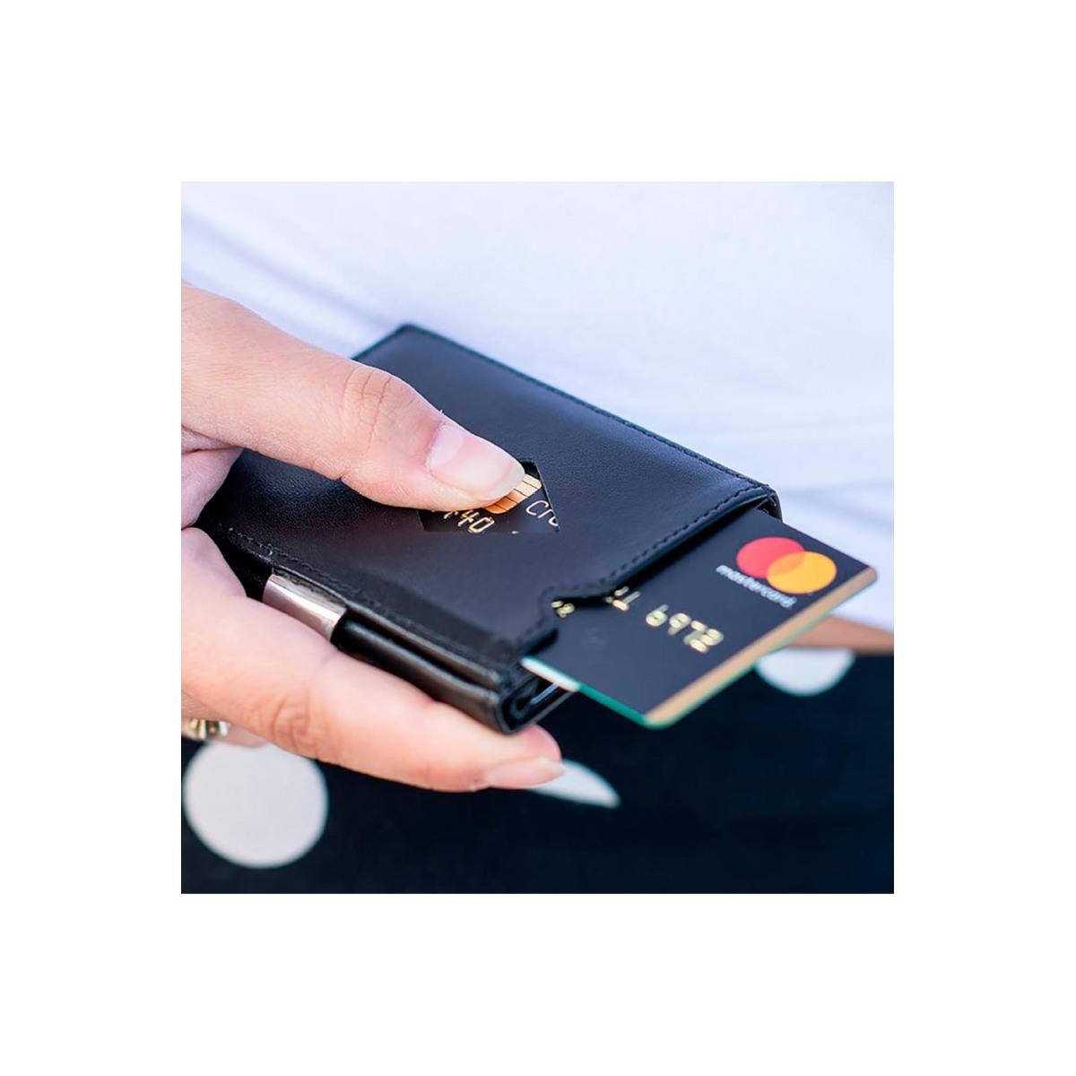 Portafoglio in pelle exentri multiwallet