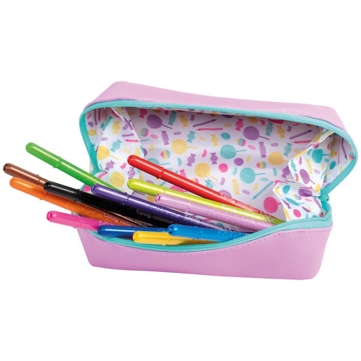 Pochette media con 12 tratto pen candy collection