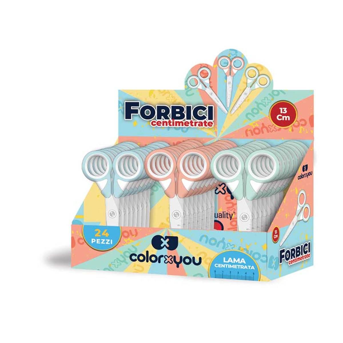 Colorxyou - forbici 13 cm centimetrata