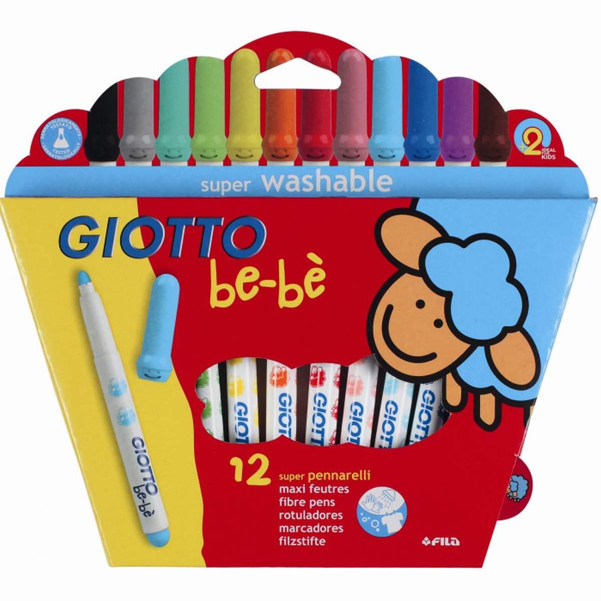 Pennarelli super washable giotto be-be' - 12 pz