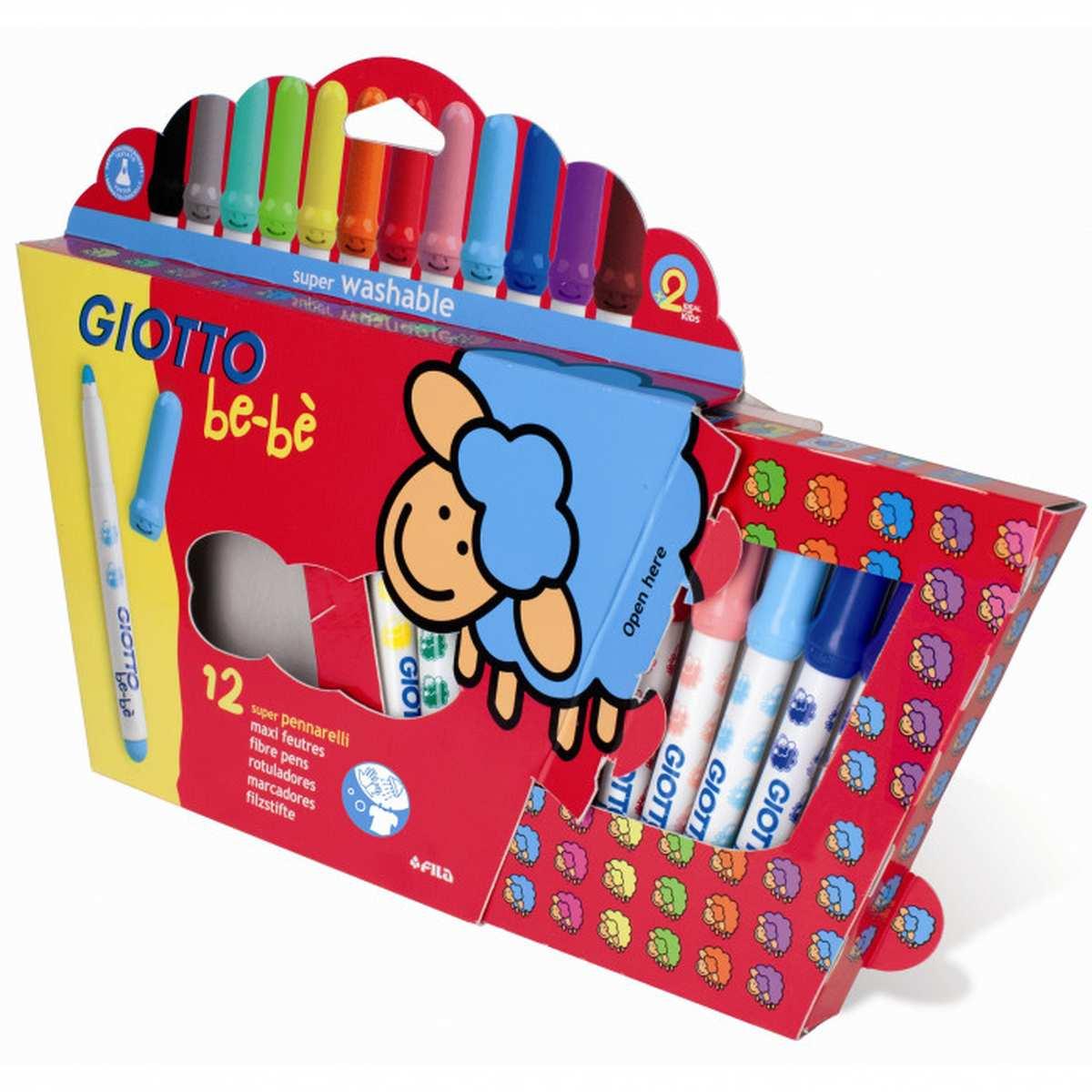 Pennarelli super washable giotto be-be' - 12 pz