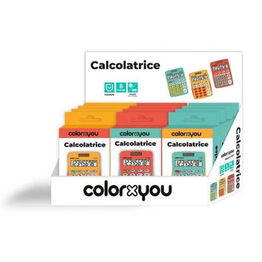 Colorxyou - calacolatrice tascabile 8 cifre