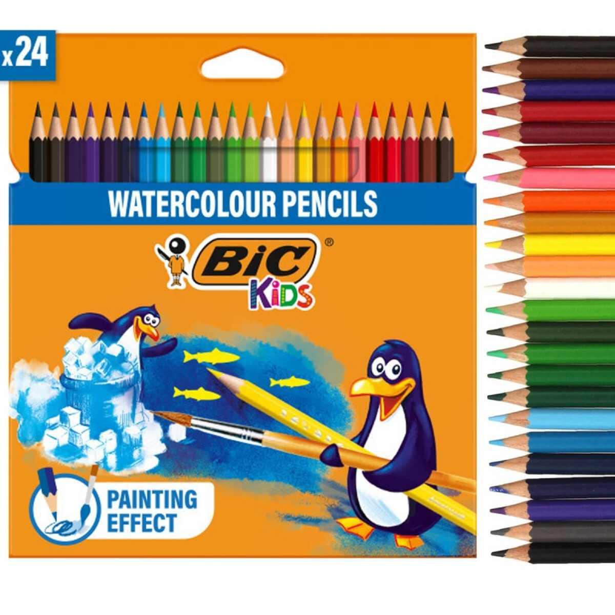 Bic kids pastelli aquacolour - 24 pz