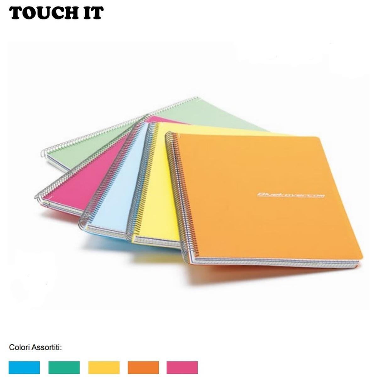 Bluekover - blocco spiralato a4 creta - 70 fg - 70 gr