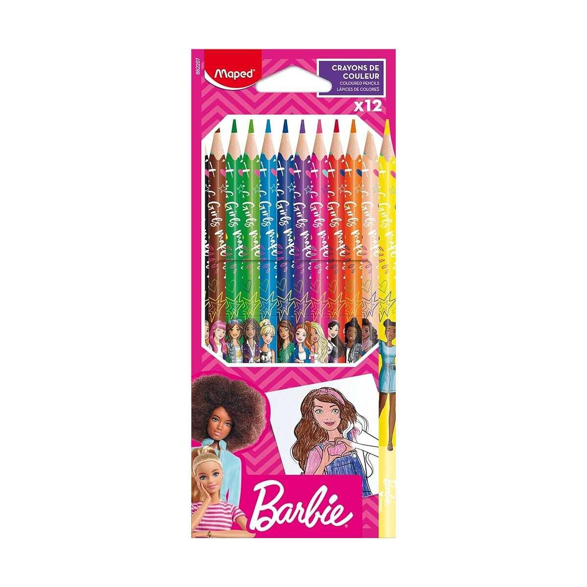 Maped pastelli barbie 12 pz
