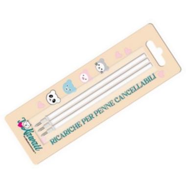 Ricarica penna cancellabile kawaii - set 3 pz