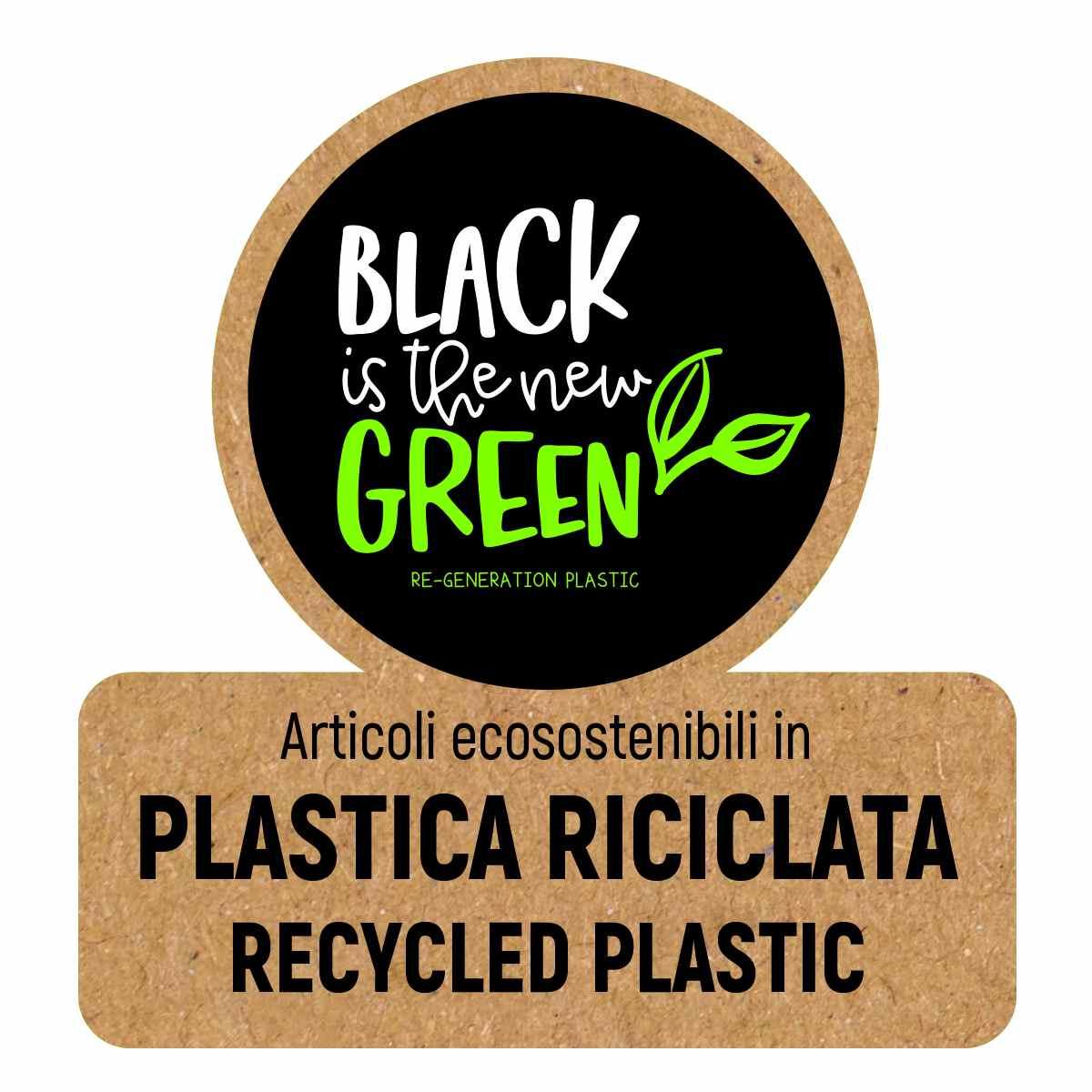 Arda - portariviste black  re-generation plastic