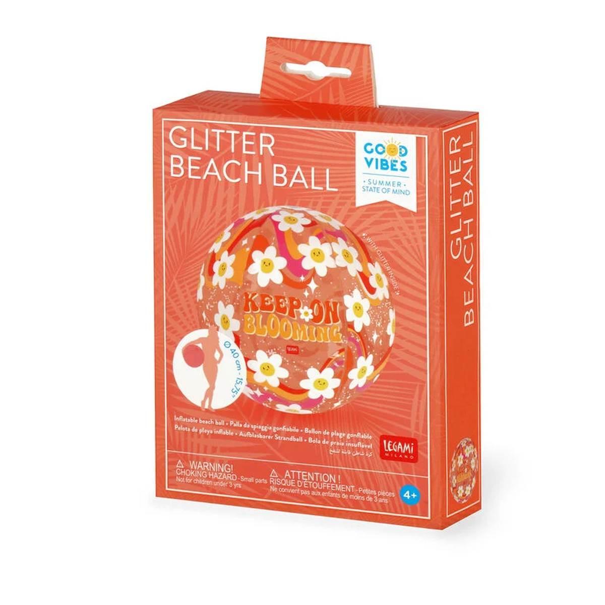 Legami - palla da spiaggia gonfiabile - glitter beach ball