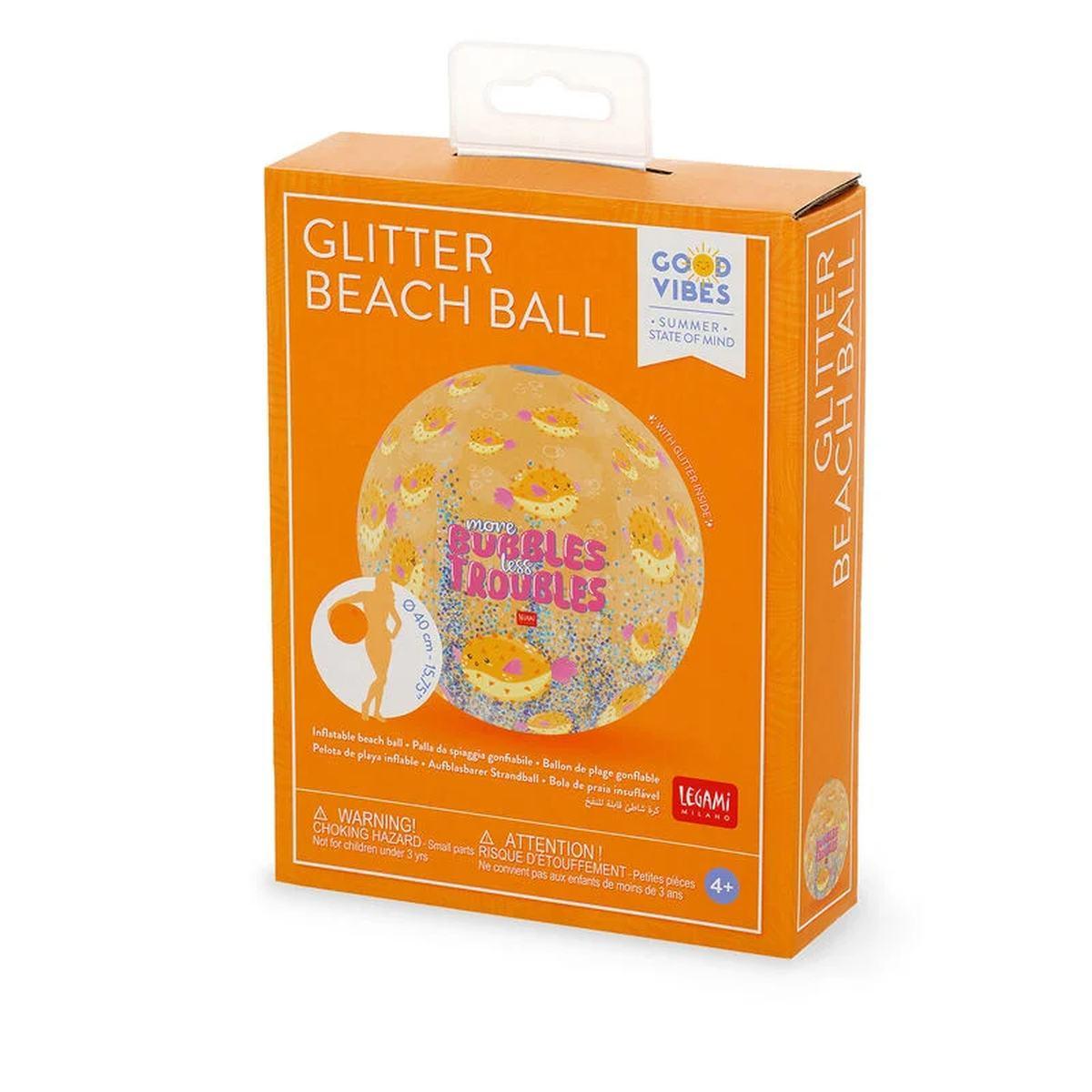 Legami - palla da spiaggia gonfiabile - glitter beach ball