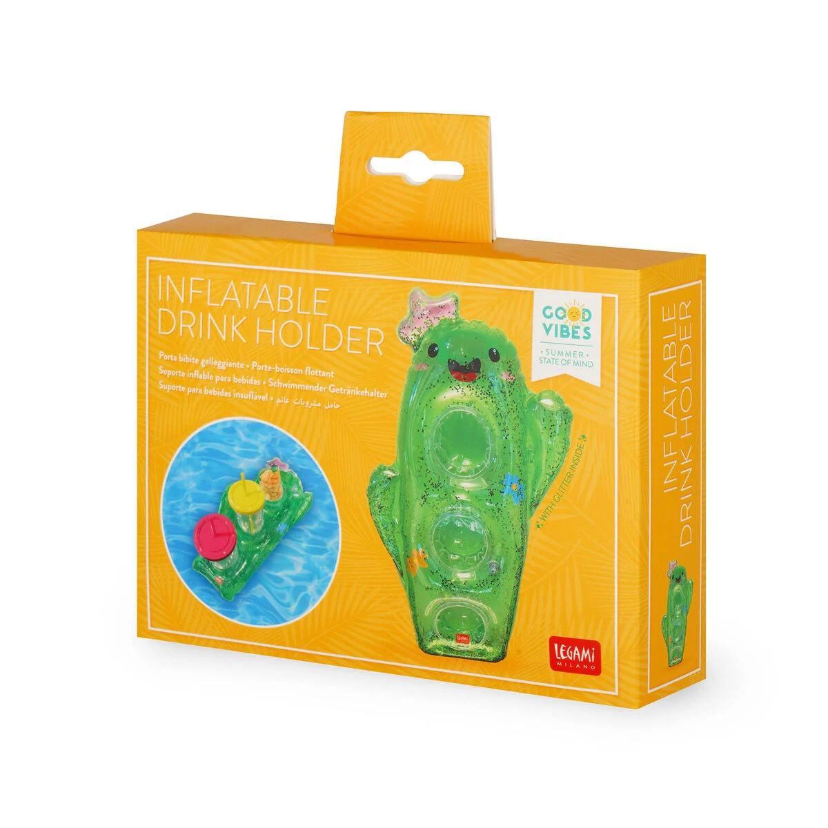 Legami - porta bibite galleggiante - inflatable drink holder - cactus