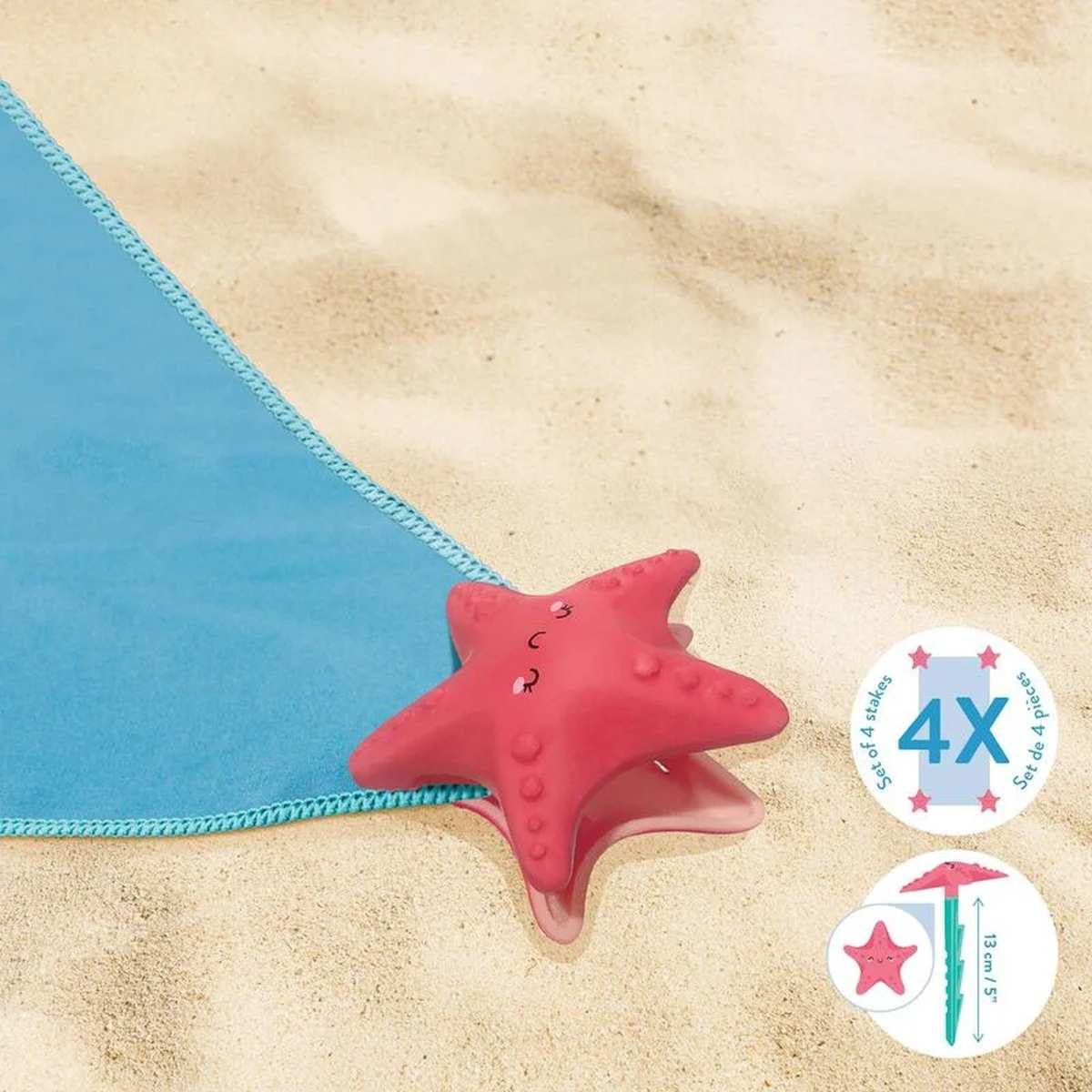 Legami - set di 4 picchetti ferma telo mare - beach towel anchor stakes
