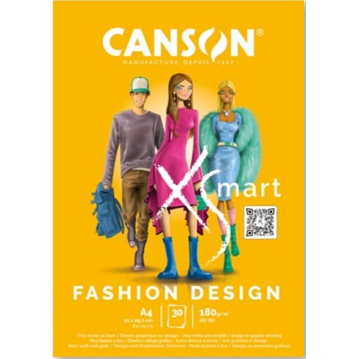 Canson xsmart - blocco carta a4 bianca