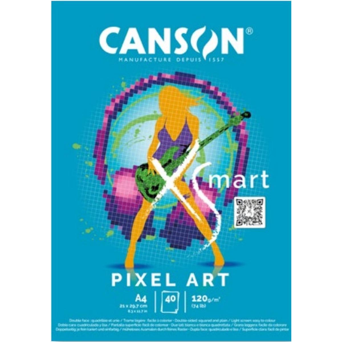 Canson xsmart - blocco carta a4 bianca