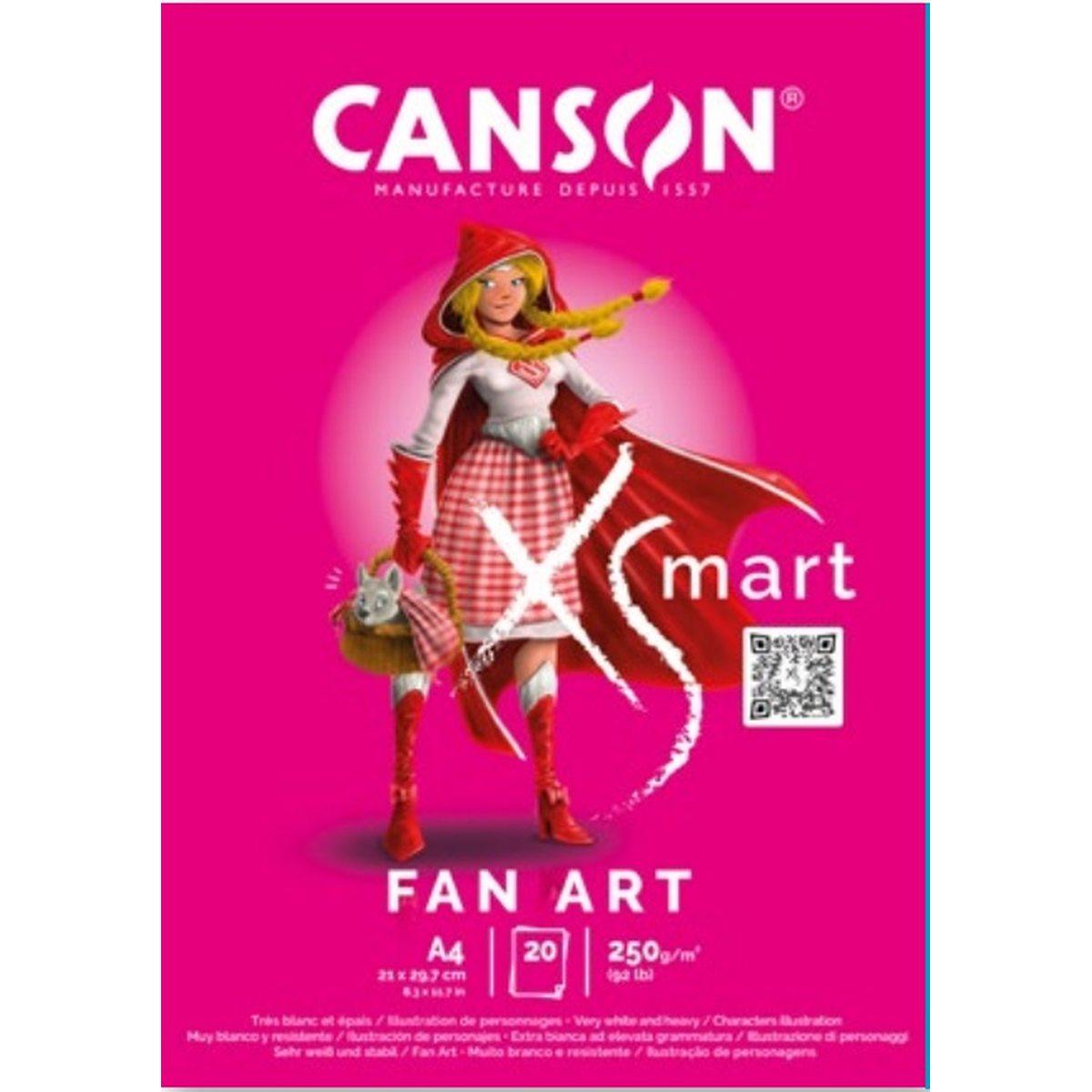 Canson xsmart - blocco carta a4 bianca