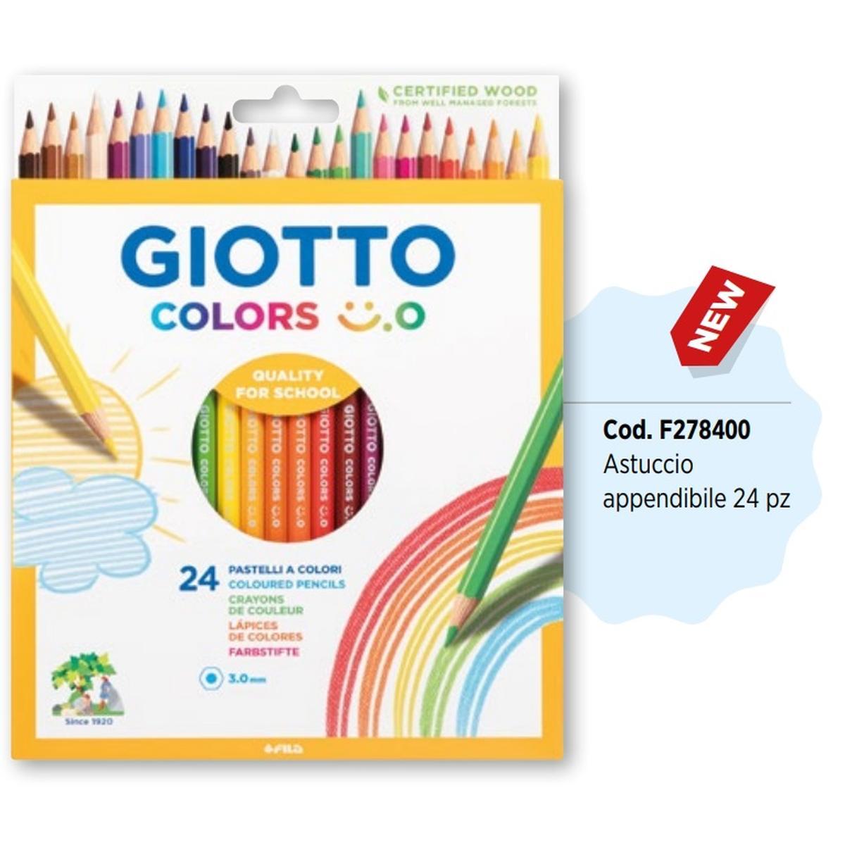 Pastelli giotto colors smile - Ø 0,3 mm - 24 pz