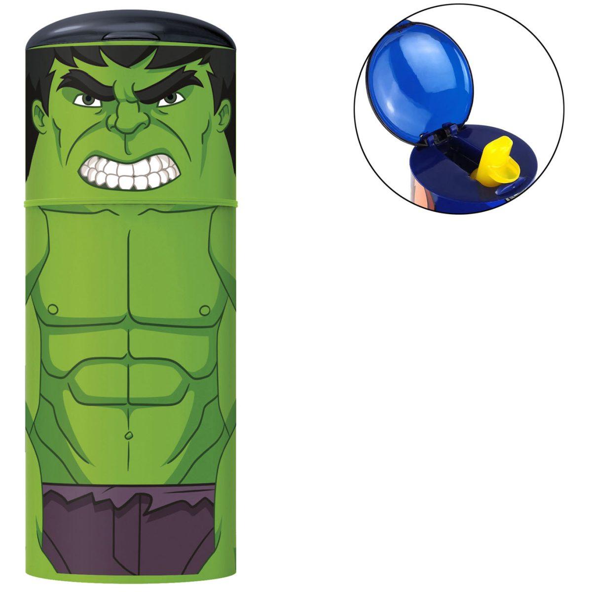 Borraccia in plastica - 350 ml - hulk avengers