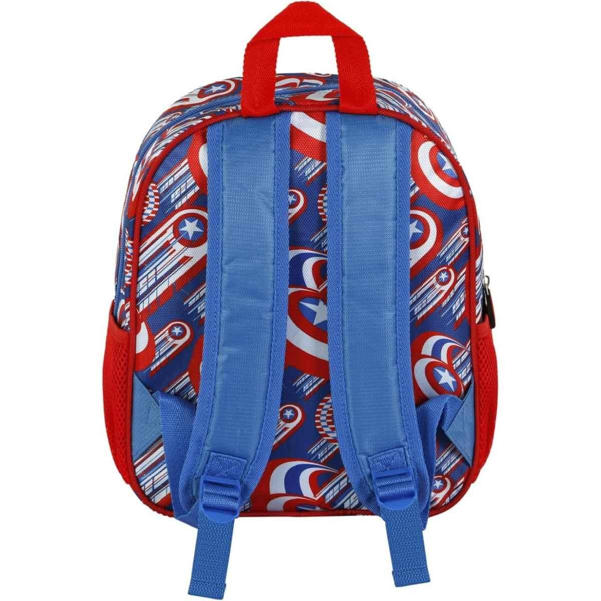 Zaino asilo 3d marvel avengers capitan america