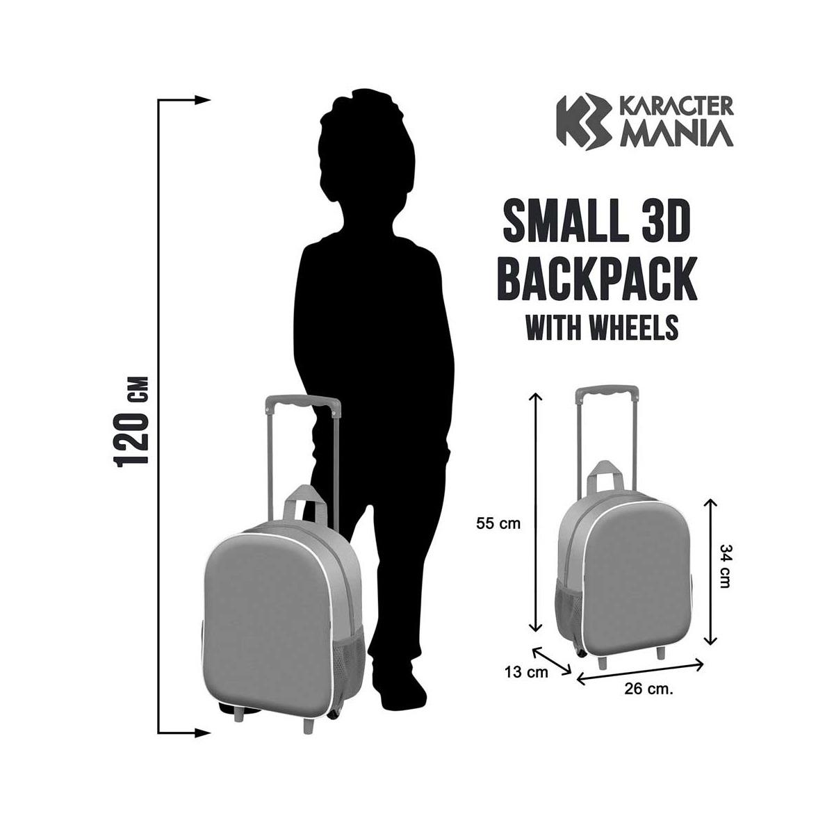 Zaino trolley asilo 3d - 34 x 26 x 13 cm - avengers