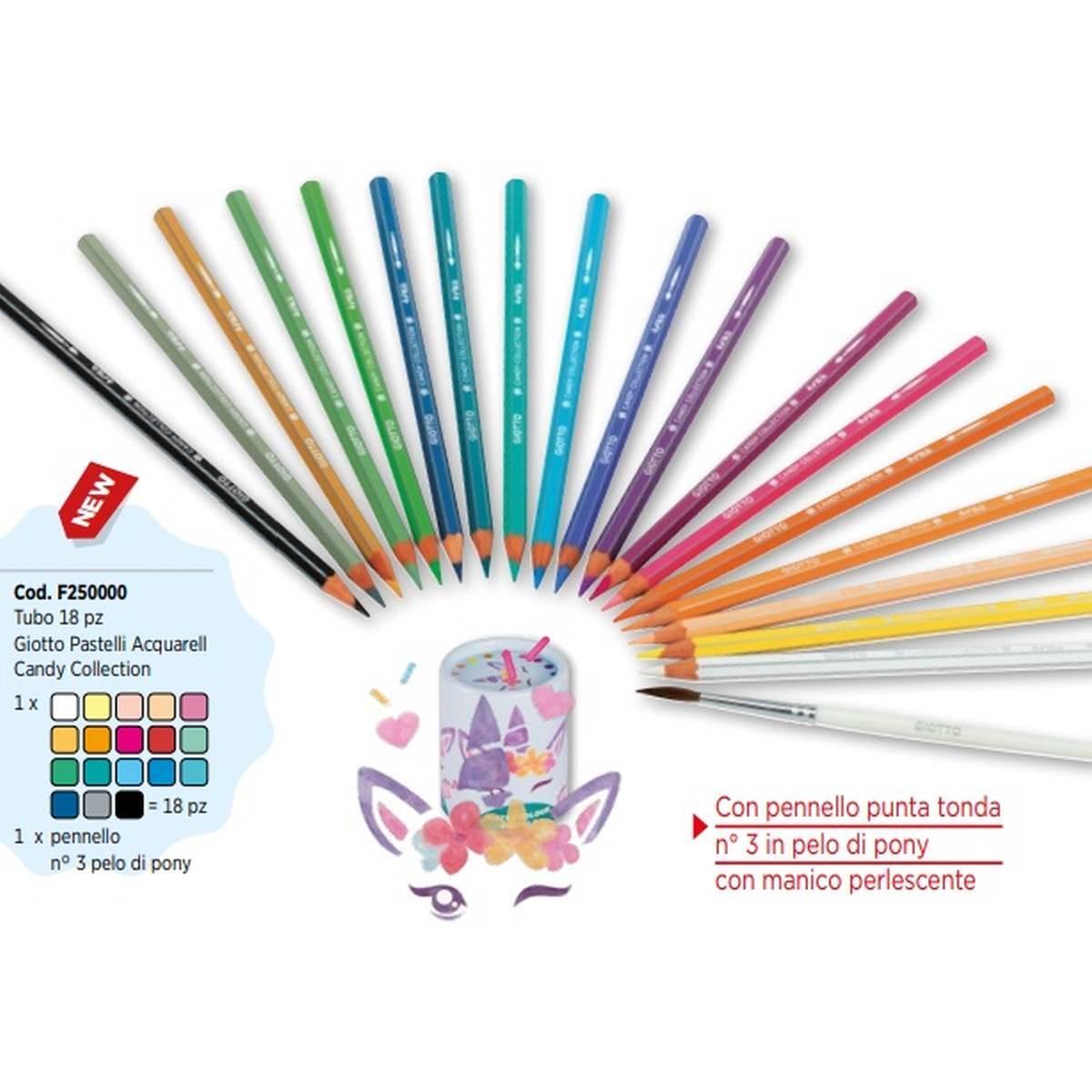 Giotto pastelli acquarellabili candy collection