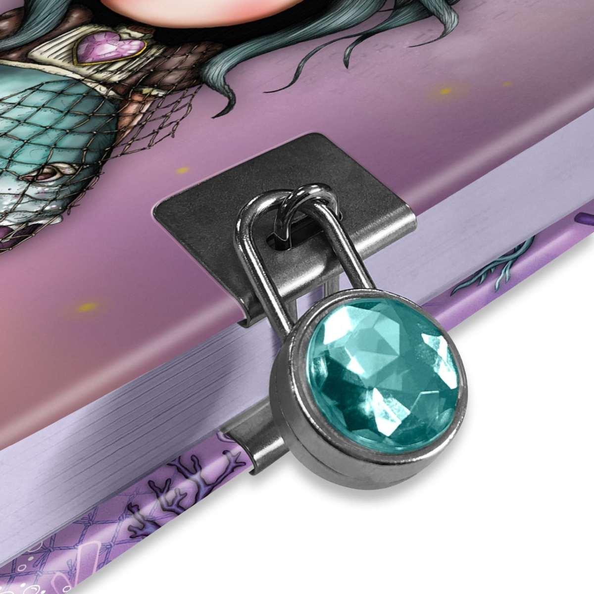 Santoro lockable notebook - diario segreto gorjuss