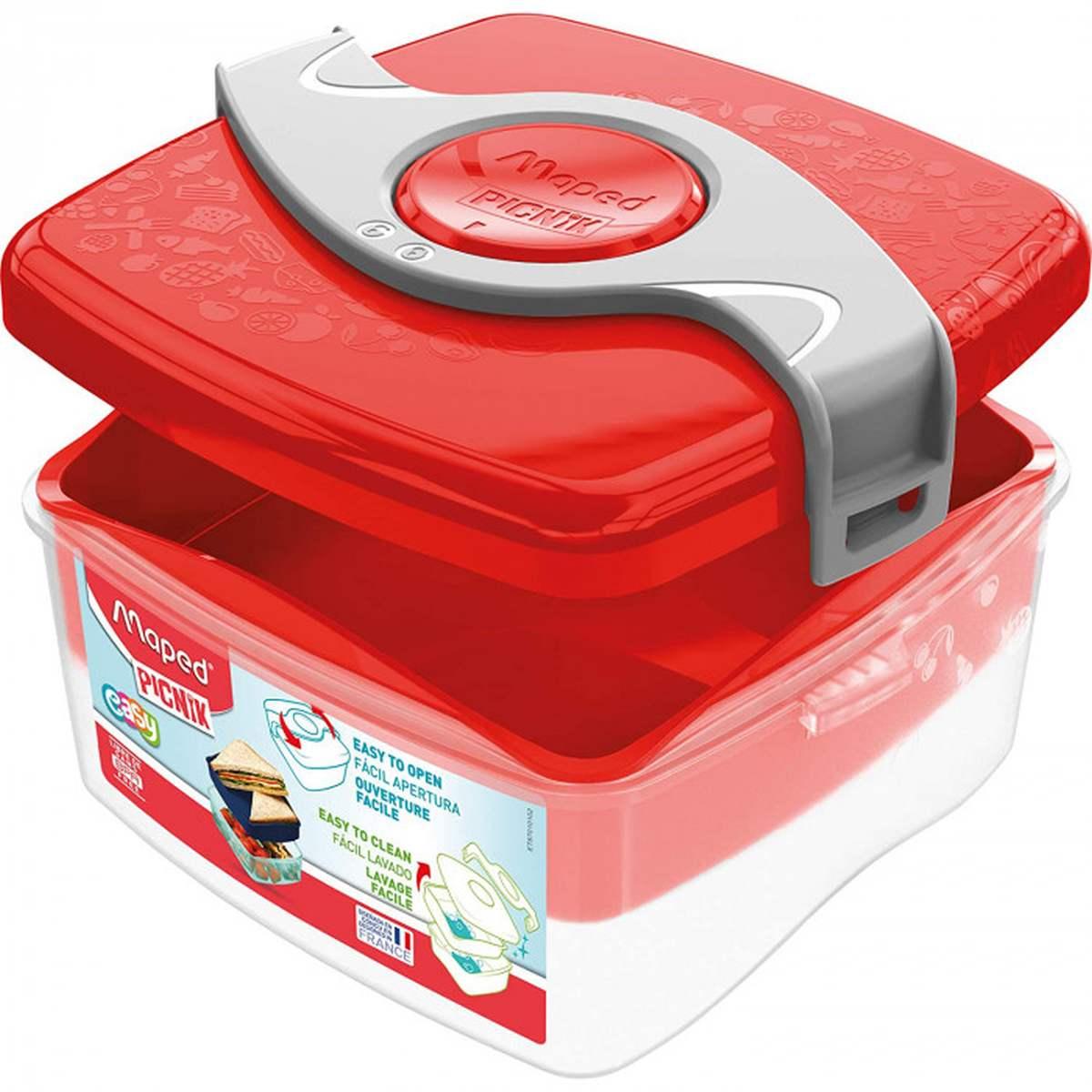 Maped lunch box porta vivande con scomparti origins chiusura 2 bracci