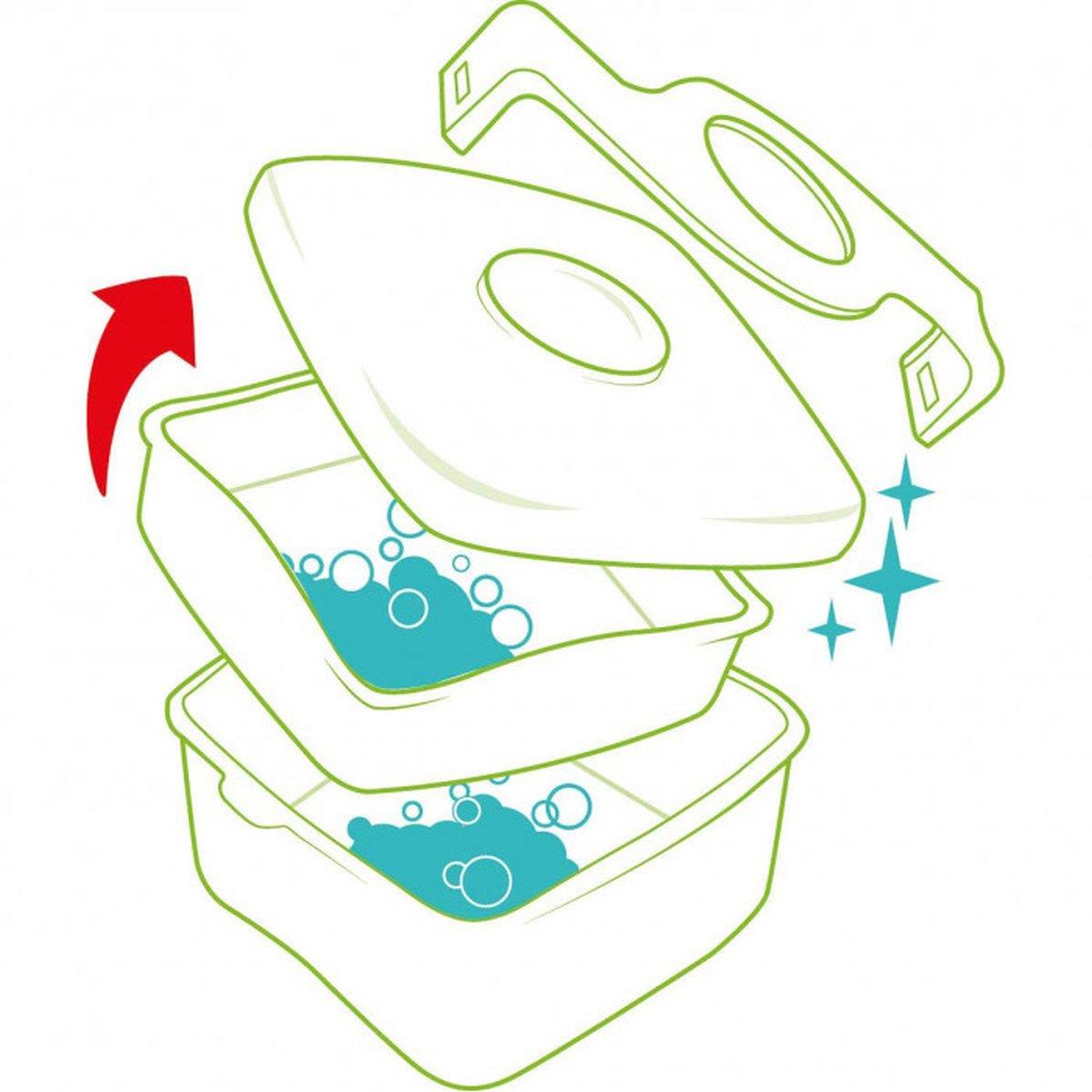 Maped lunch box porta vivande con scomparti origins chiusura 2 bracci