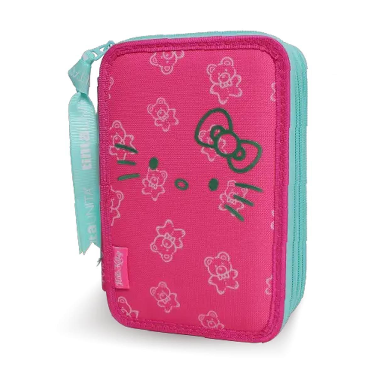 Hello kitty 50th anniversary - astuccio 3 zip