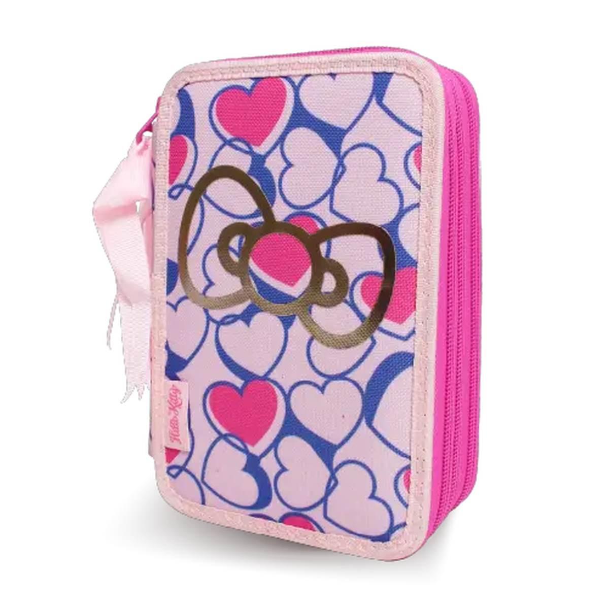 Hello kitty 50th anniversary - astuccio 3 zip