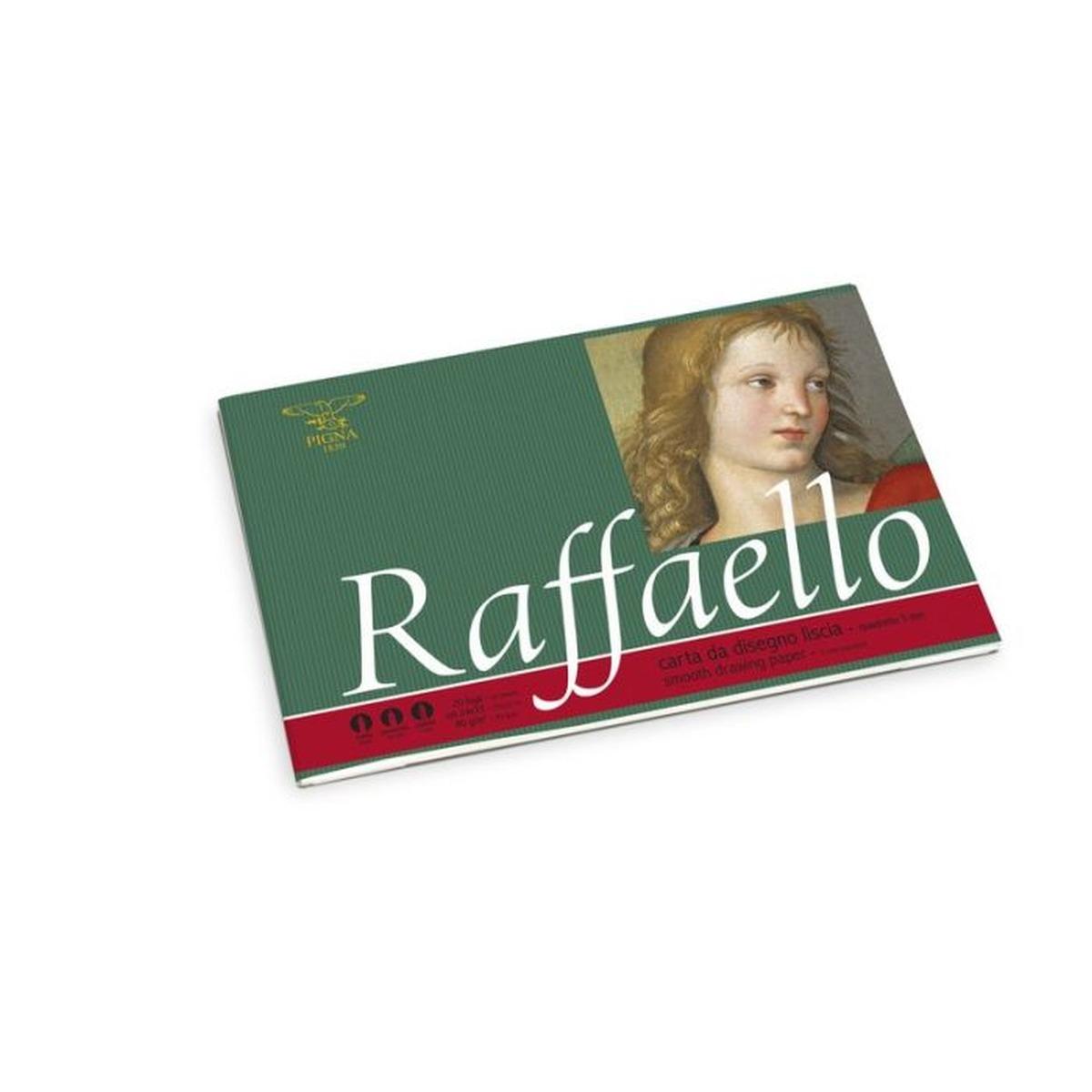 Pigna - album da disegno raffaello - liscio 5 mm - 10 fg - 24 x 33 cm