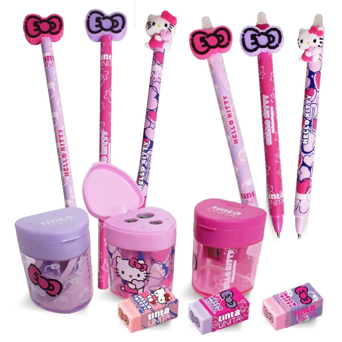 Tintaunita hello kitty 50th anniversary - temperino 3 fori con serbatoio