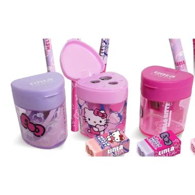 Tintaunita hello kitty 50th anniversary - temperino 3 fori con serbatoio
