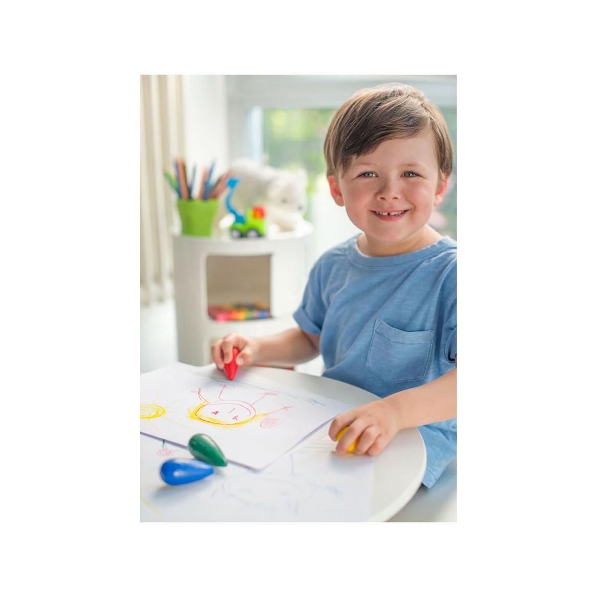 Faber-castell - pastelli cera forma conica - 4 pz