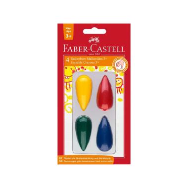 Faber-castell - pastelli cera forma conica - 4 pz