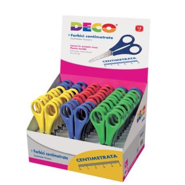 Deco - forbici inox centimetrate - 13 cm