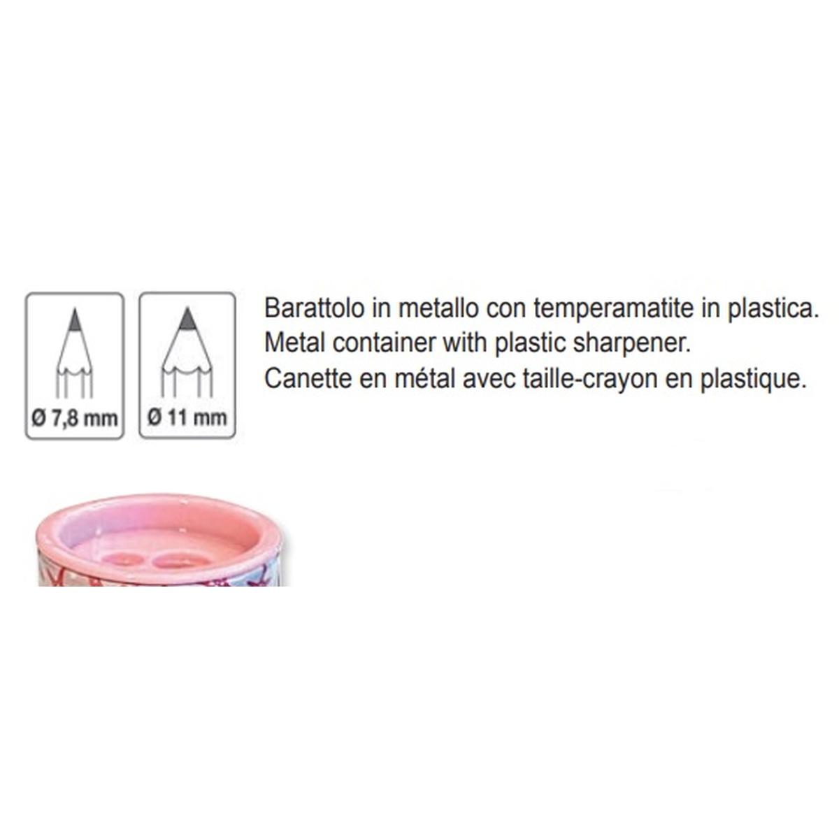 Arda - temperamatite lattina con serbatoio - 2 fori