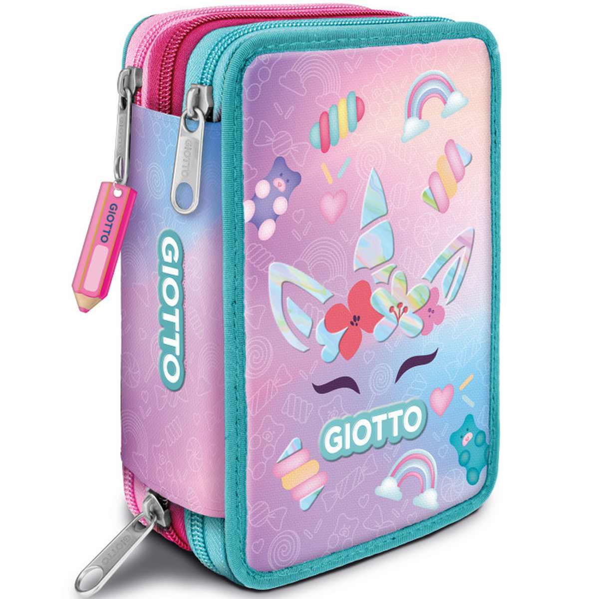 Giotto astuccio 3 zip con corredo premium candy fila