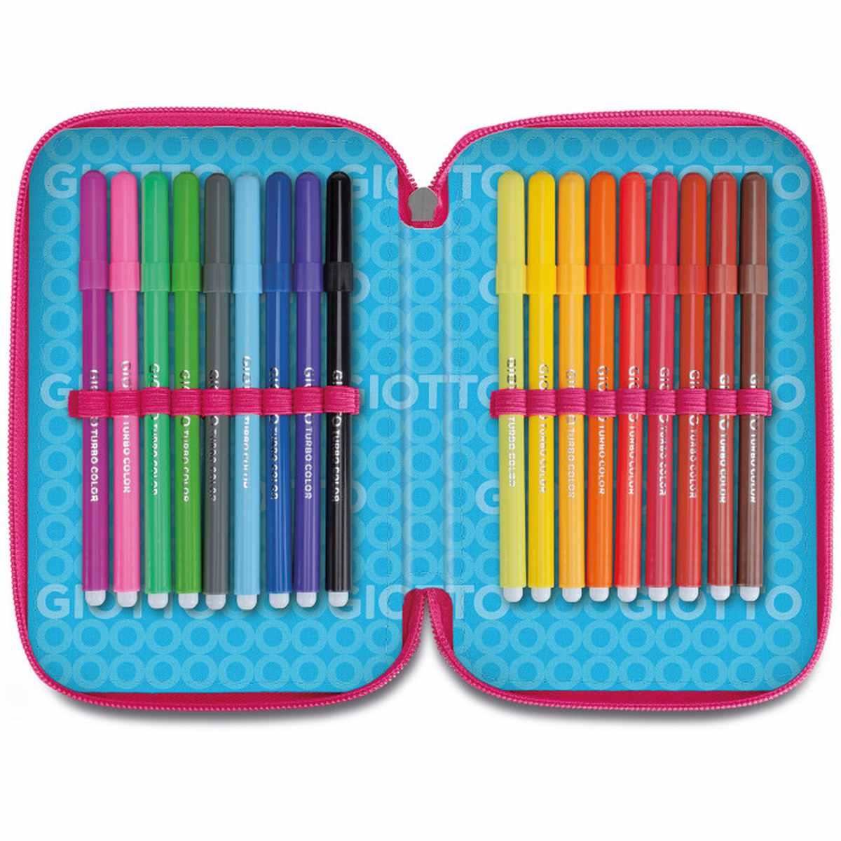 Giotto astuccio 3 zip con corredo premium candy fila