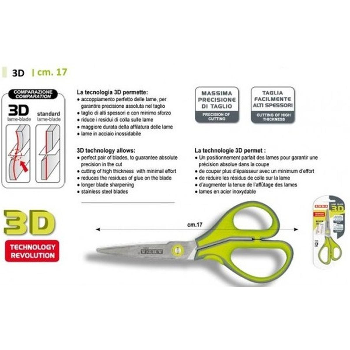 Arda - forbici 3d - 17 cm